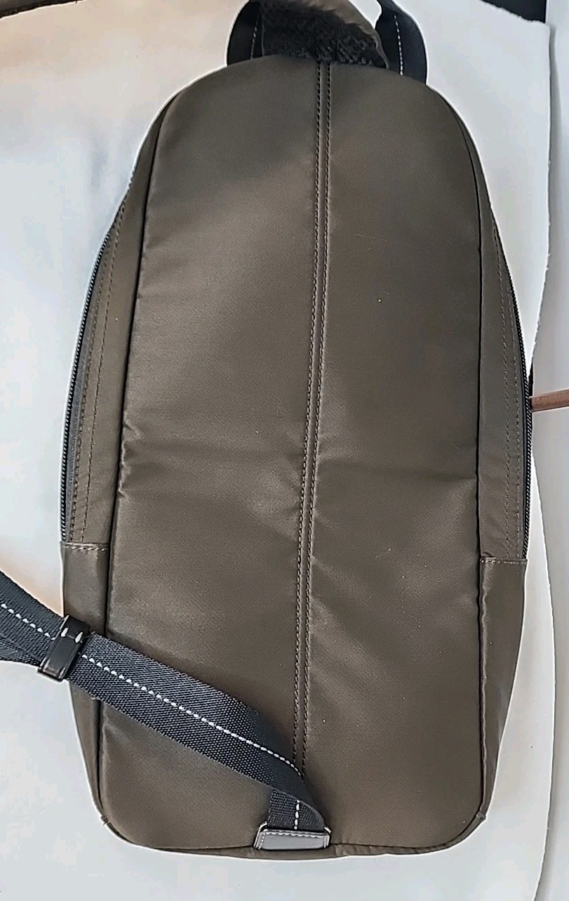 Coach Varick Men Backpack Sling Black & Brown Crossbody C1282-F70692