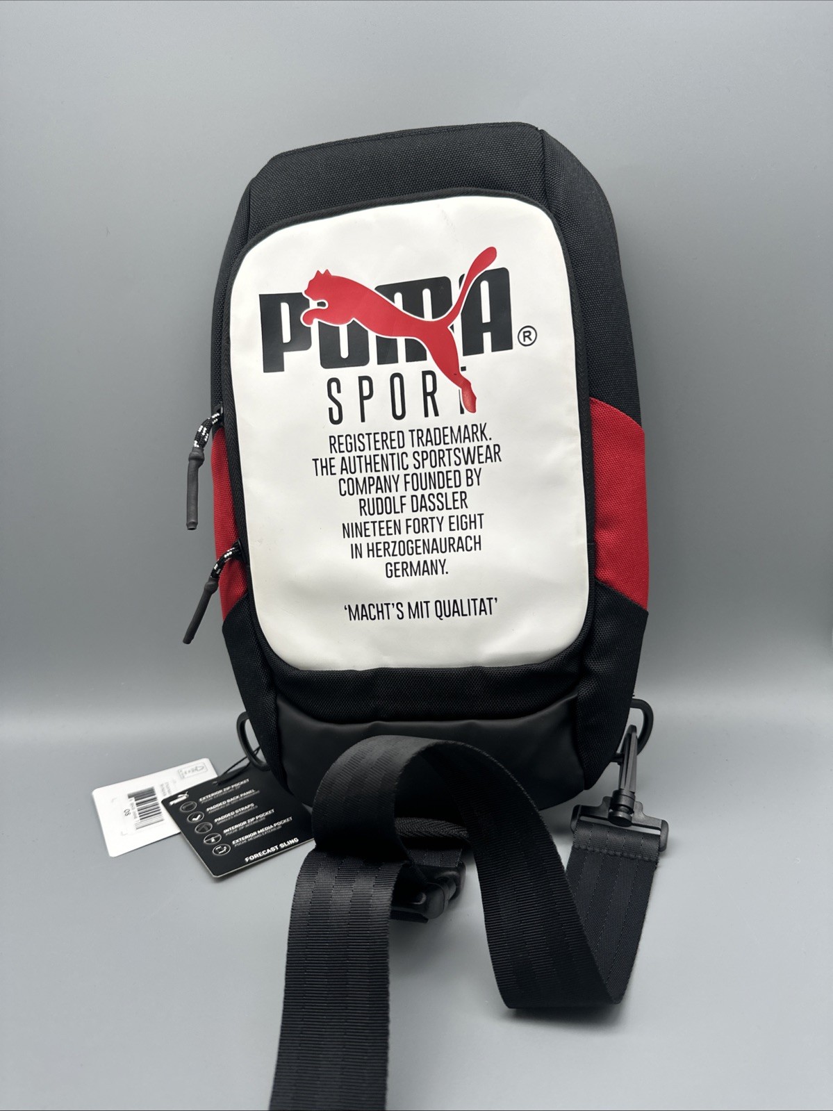 PUMA Forecast Multitude Backpack Sling Shoulder Bag BLACK Sling