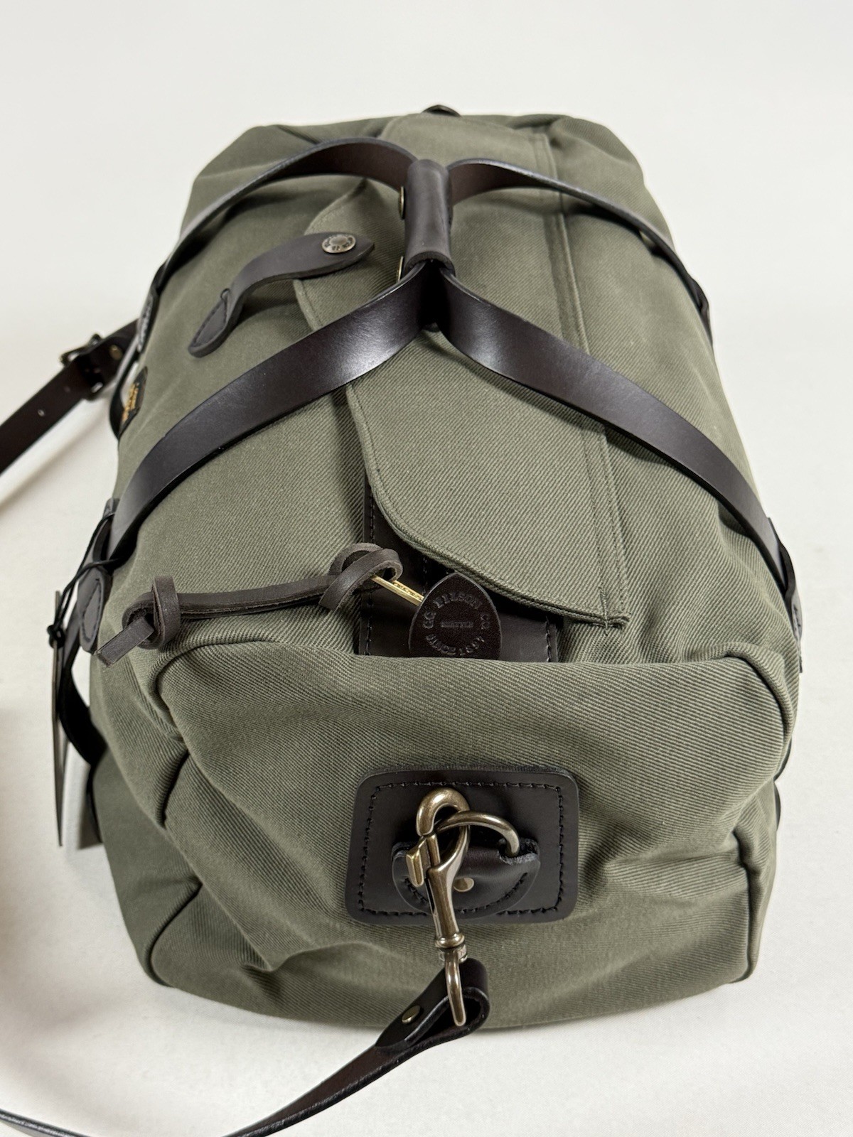 FILSON SMALL RUGGED TWILL DUFFLE BAG OTTER GEEEN NWT SOLD OUT