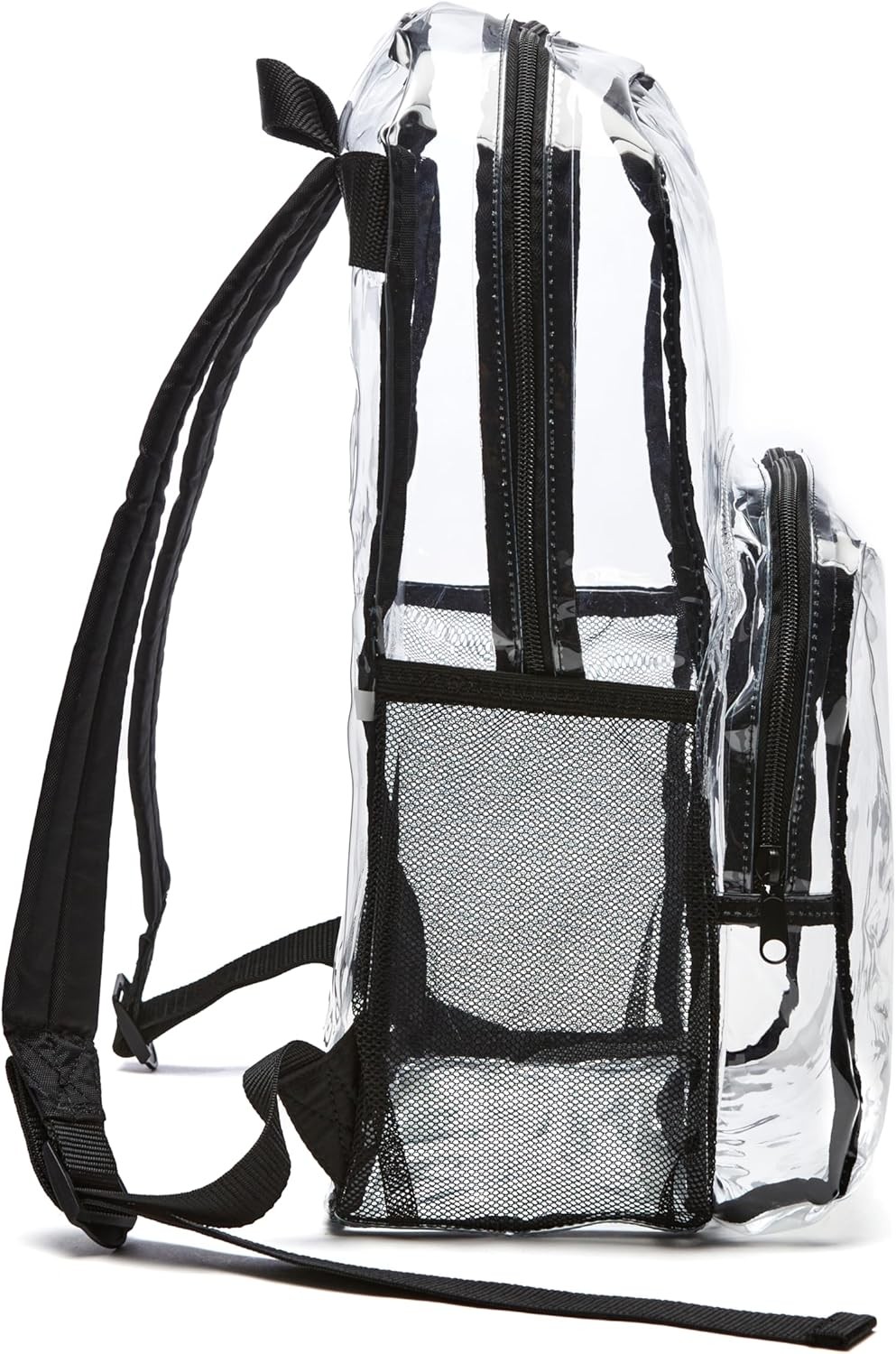 Transparent Clear School Backpack Water-Resistant PVC Plastic 17 X 7 X 13 In