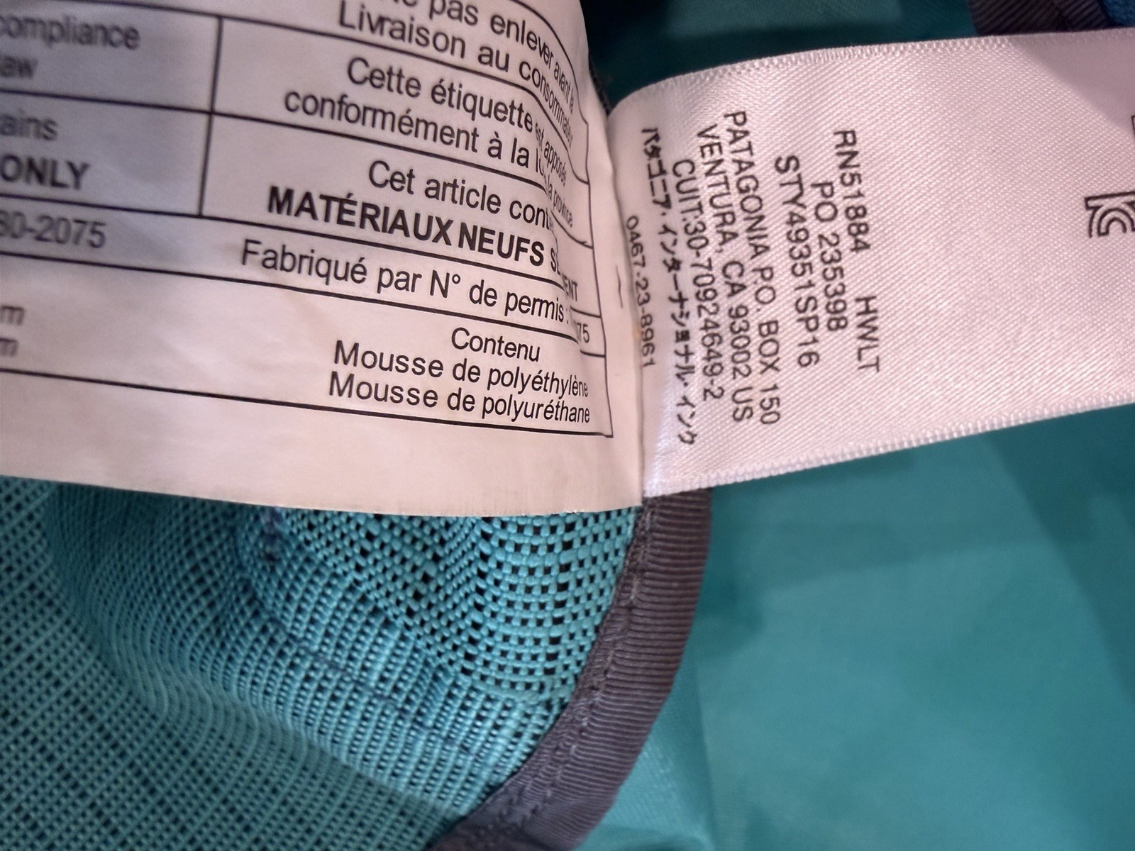 Patagonia Black Hole 120L Duffel Bag Howling Turquoise Rare 49351