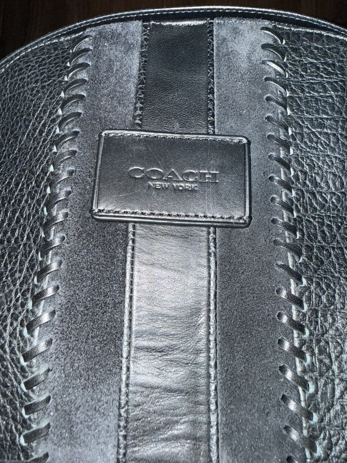 Coach Men’s QB/Black Mixed Buffalo-Embossed Leather Campus Backpack
