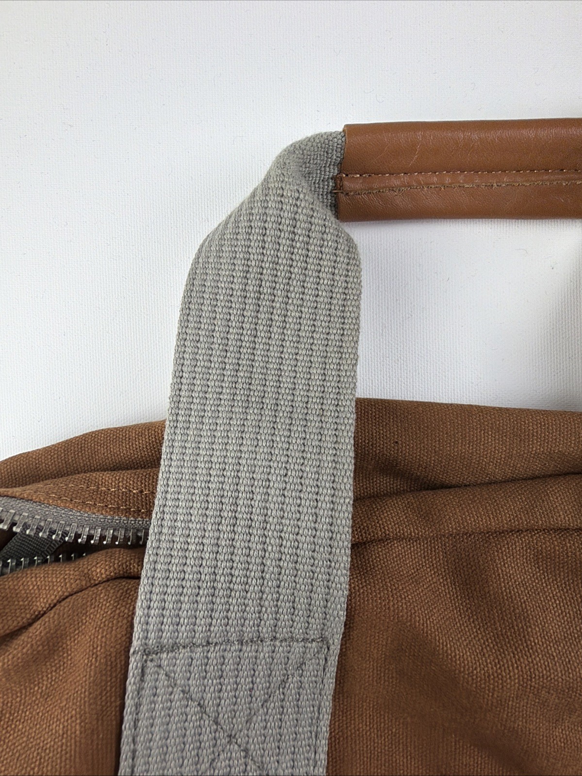 Vintage Kris Van Assche Canvas Leather Duffle / Bowling Bag Travel USA