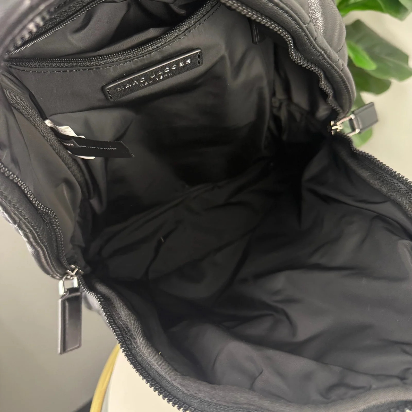 Authentic Marc Jacobs Quilted Nylon Backpack Black