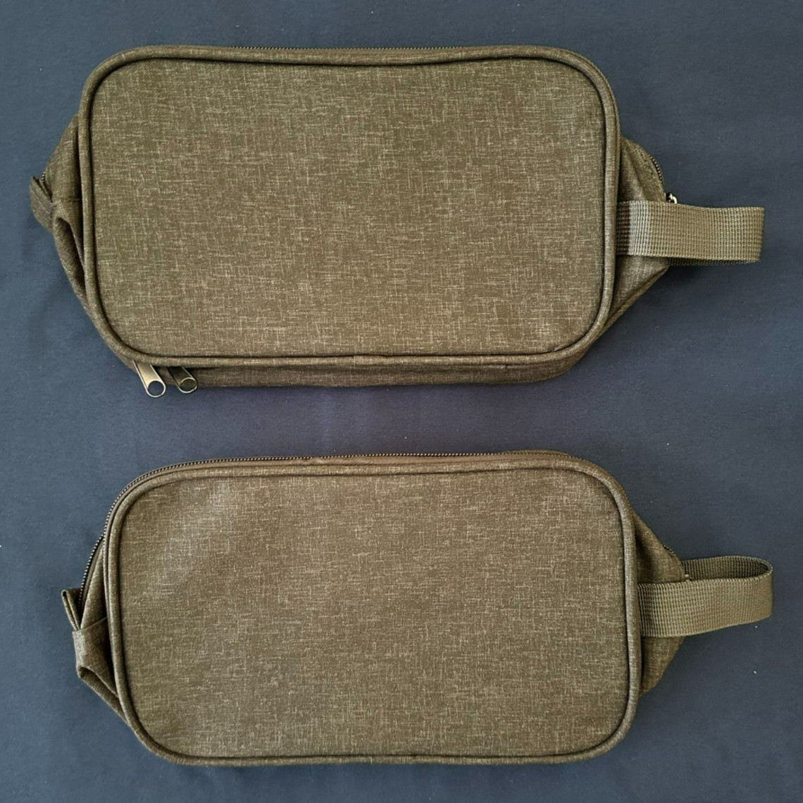 2 New EVERY MAN JACK Toiletry BAG zip Dopp shaving kit POUCH travel 10”x 5”x 4”