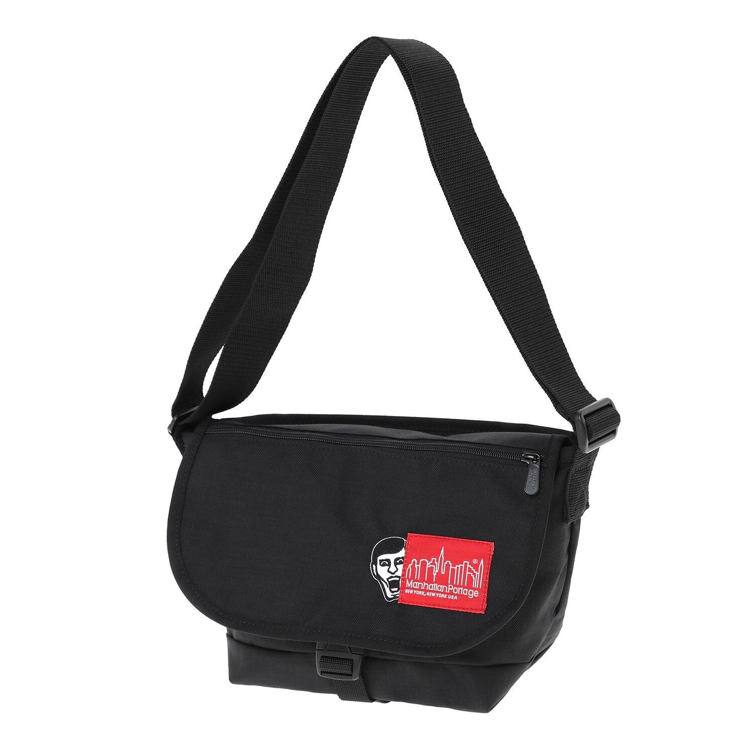 Manhattan Portage Messenger Bag JR Flap Zipper Pocket PUNK DRUNKERS JAPAN NEW