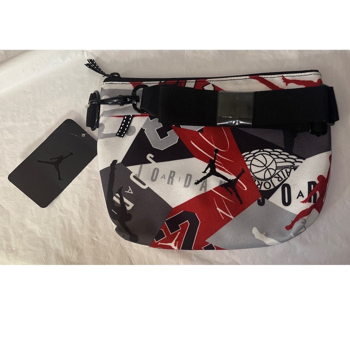 Nike Air Jordan Crossbody Shoulder Bag Gym Red AOP Jumpman NWT 9A0351-R78 OS