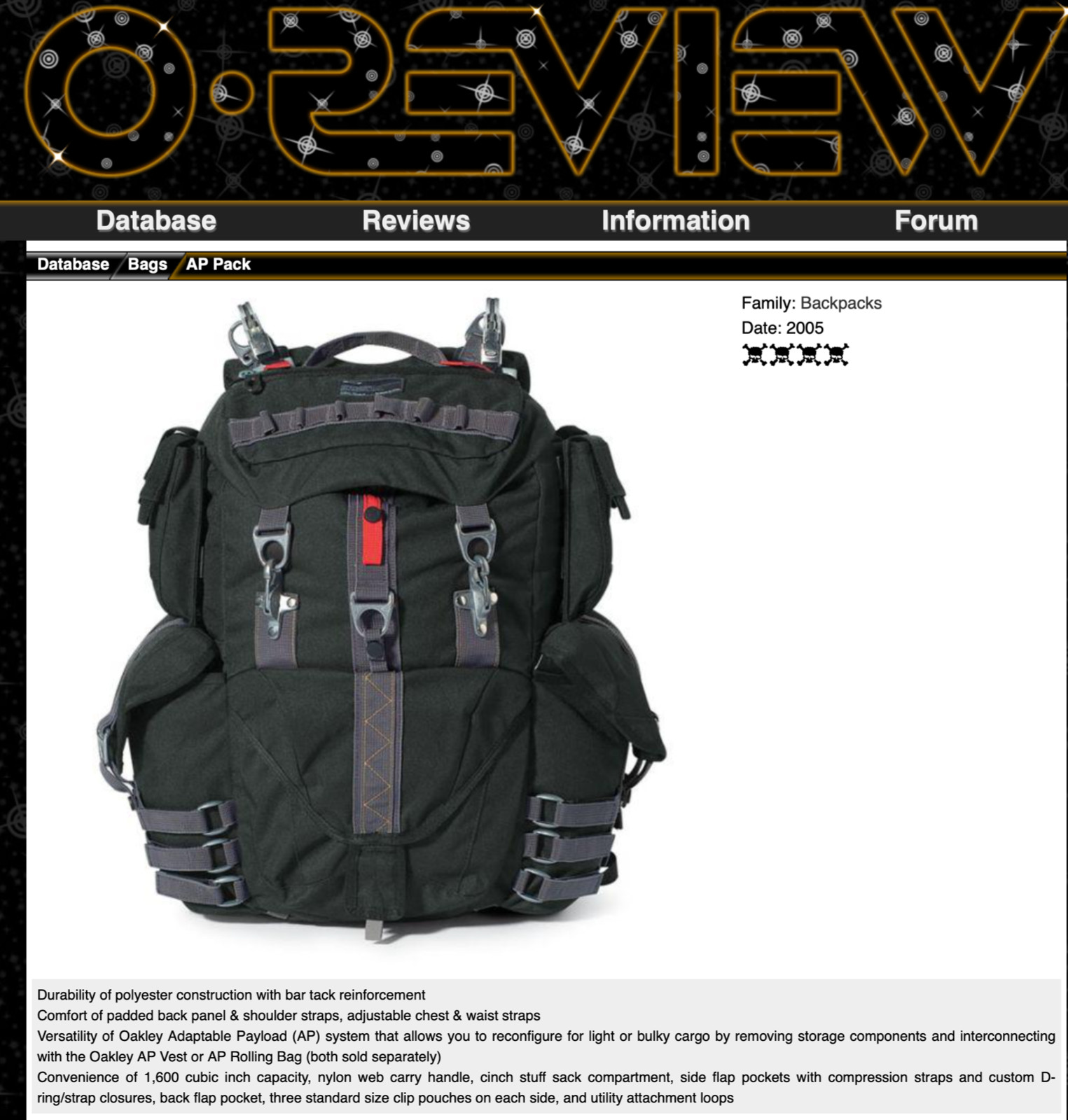 Oakley AP Pack 1.0 Tactical Field Gear Backpack Rucksack Bag Beige Sand