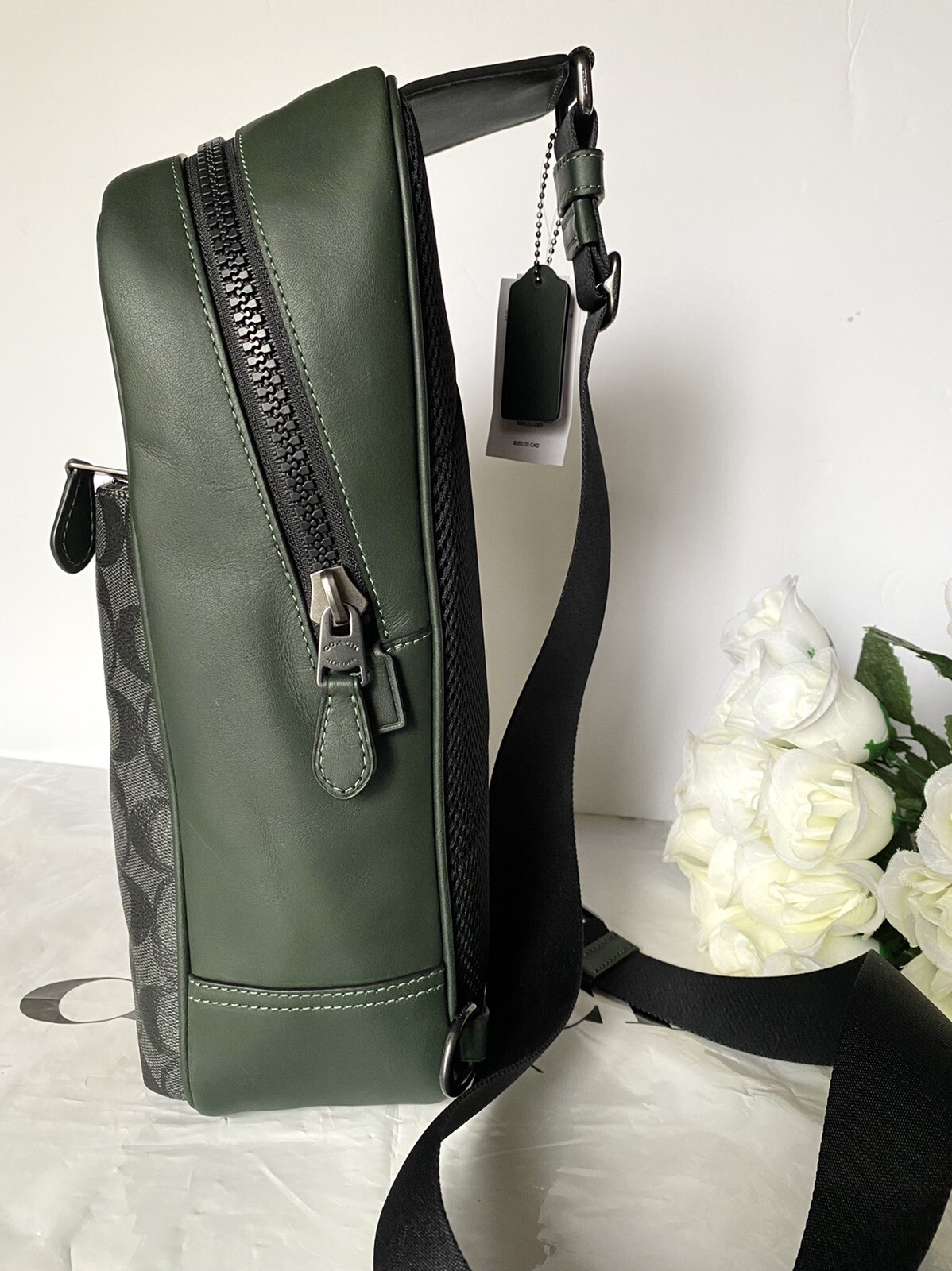 NWT Coach Westway Pack In Colorblock Signature Canvas With Coach Patch CE522