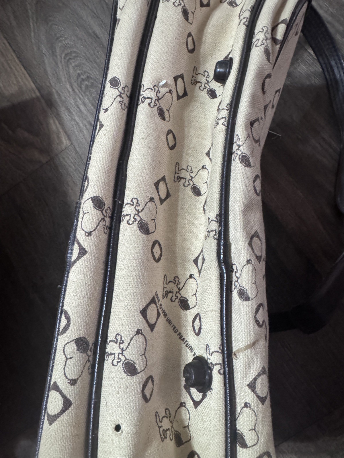 Vintage Peanuts Snoopy All Over Print Bag