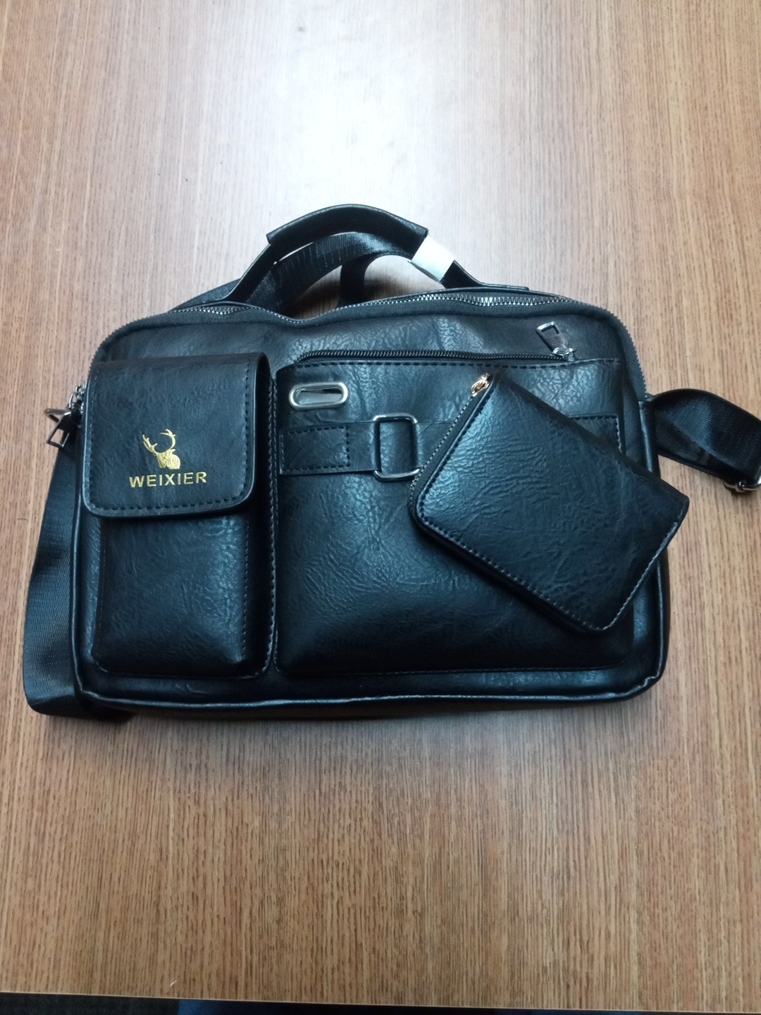 Men’s Shoulder Bag PU Leather Crossbody Bag Chest Bags Waterproof Travel