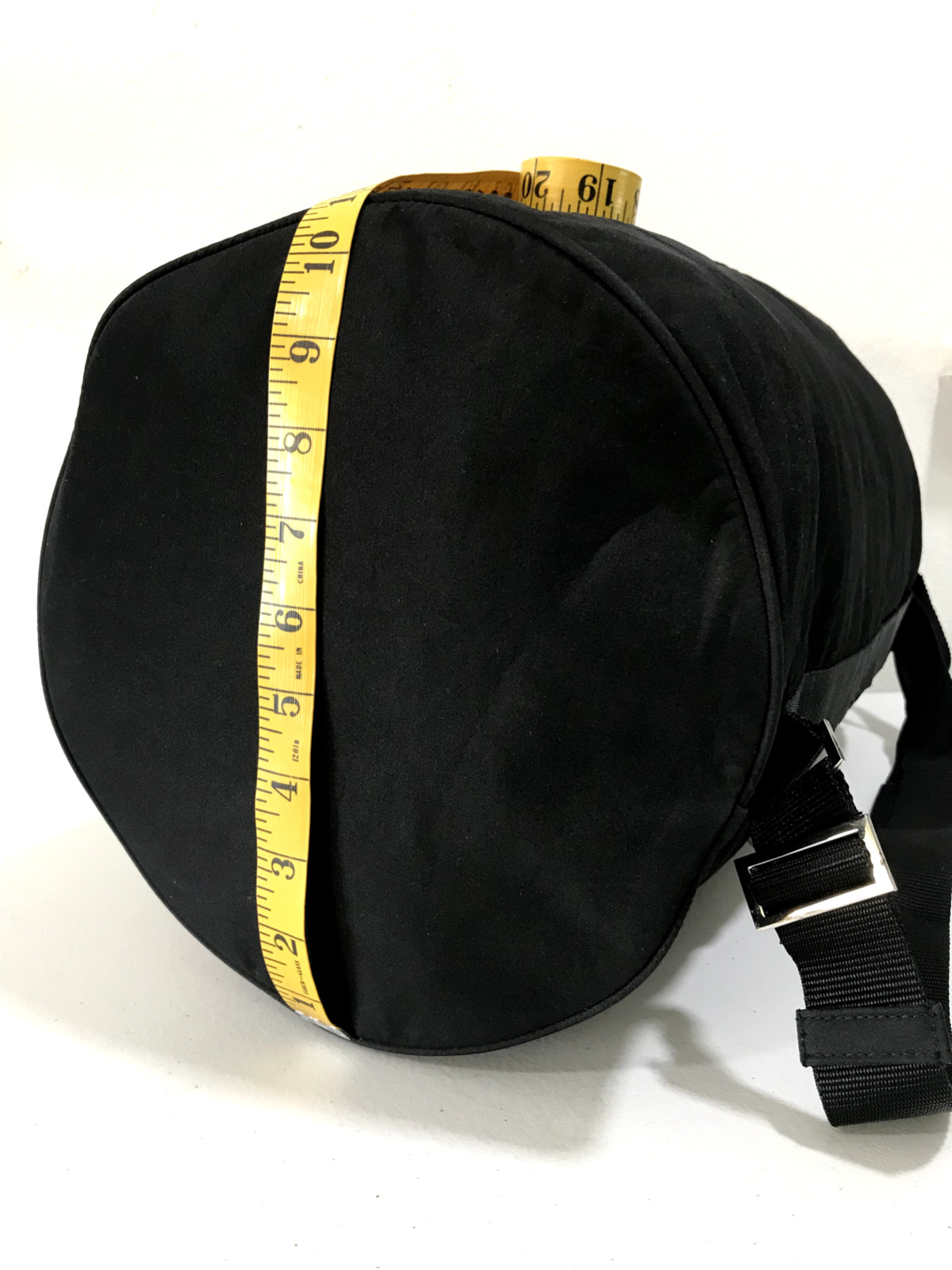 Prada Luna Rossa Extreme Black Drawstring Closure Duffel Sling Bag Shoulder
