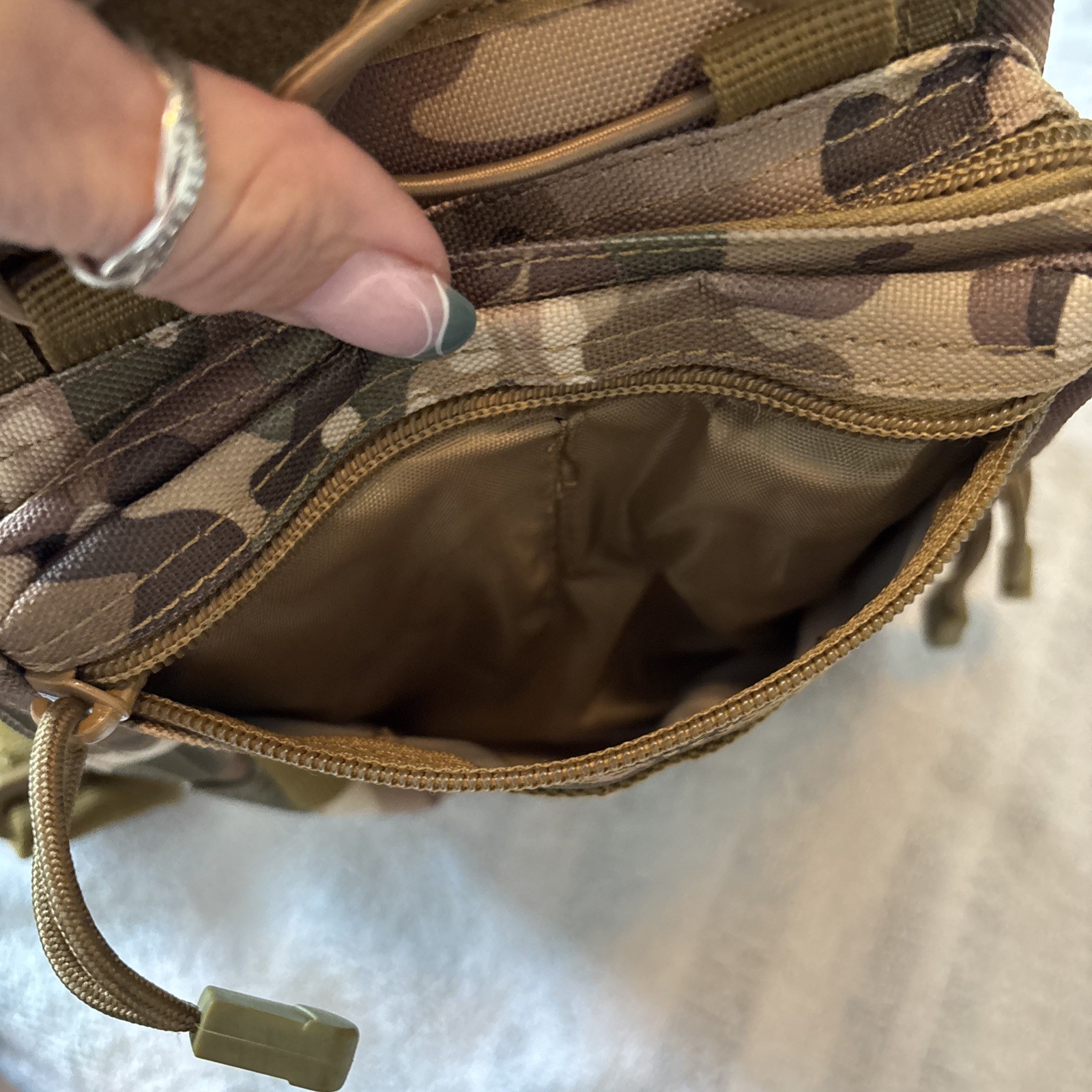 G4free Multi Cam Green Camo Tactical Sling Bag Molle System Zip Close NWOT