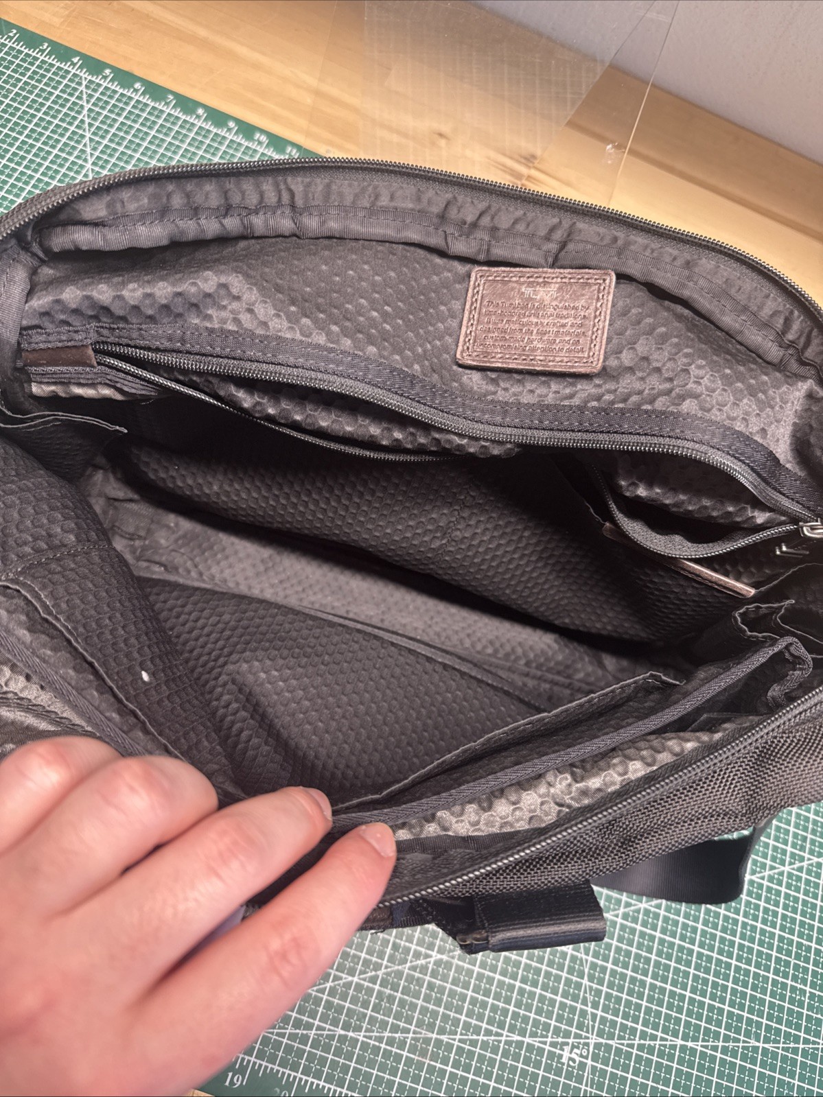 Tumi Business Bag ALPHA BRAVO Yuma Slim Brief Professional Travel Bag Initialed