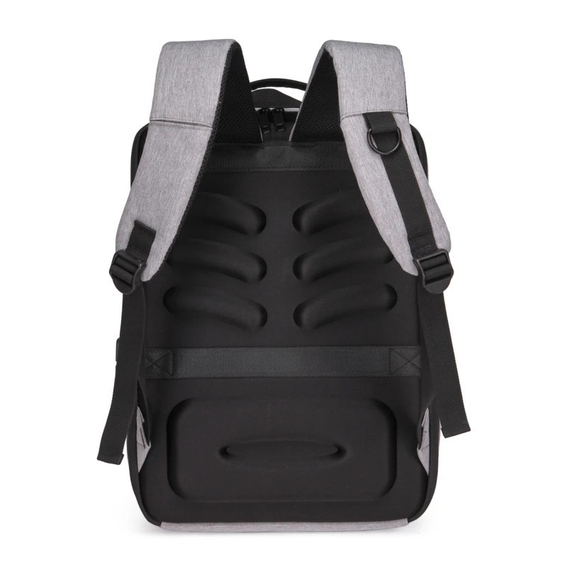 Men’s Hard Shell Backpack Anti-theft Travel Bag USB Charging Computer
