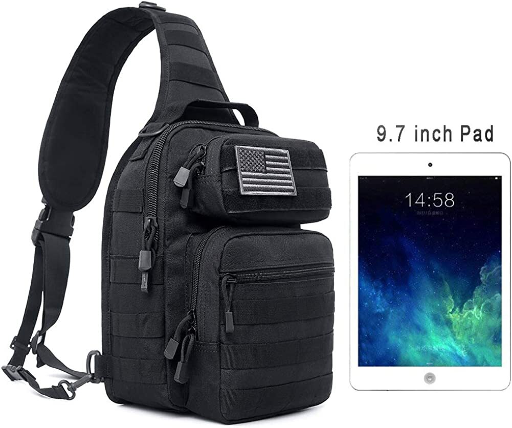 Tactical Molle Pack Military Rover Shoulder Backpack Assault Range Bag Sling Bag