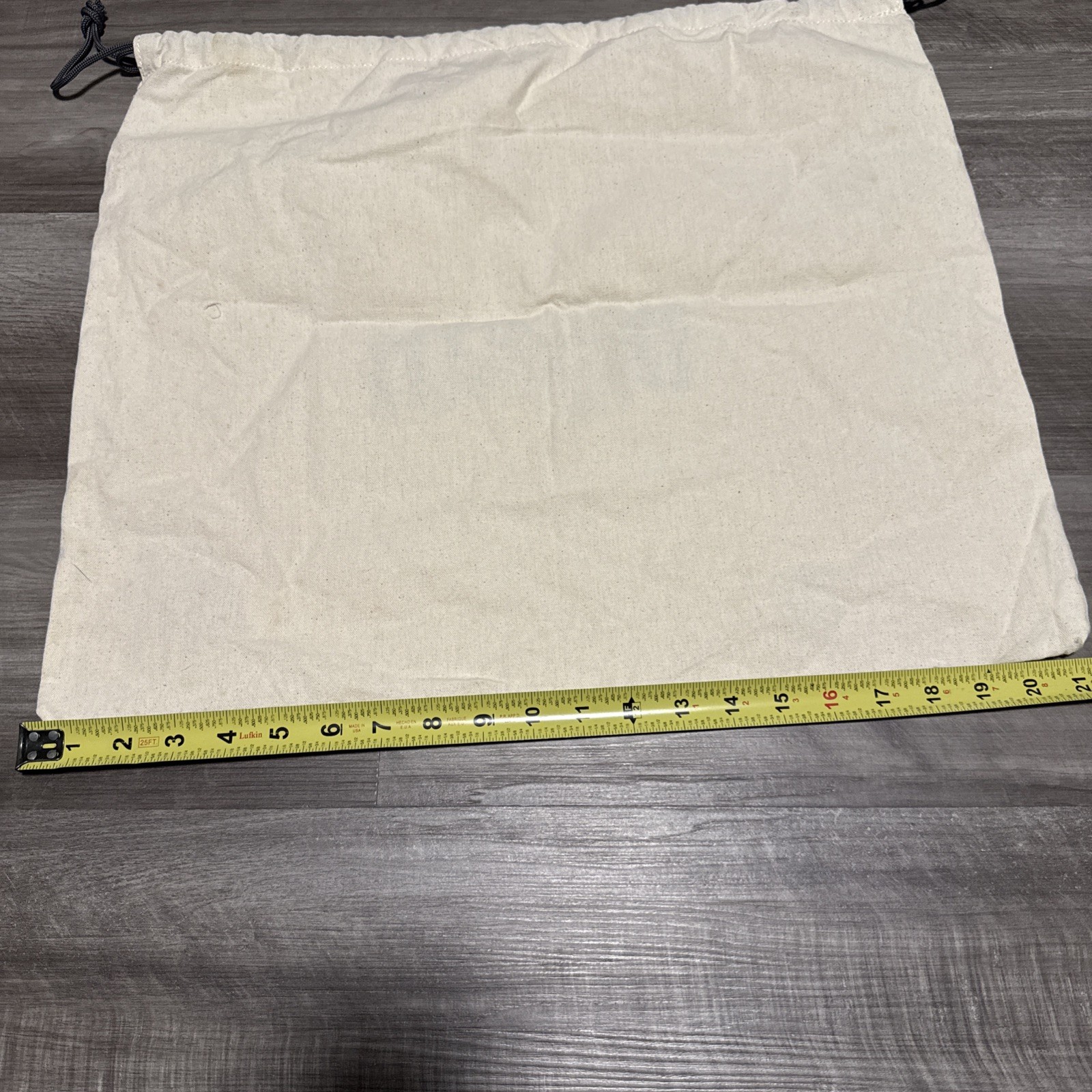 Duluth Trading Co Canvas XL Drawstring Laundry/Dust Bag 17.5 x 21” New
