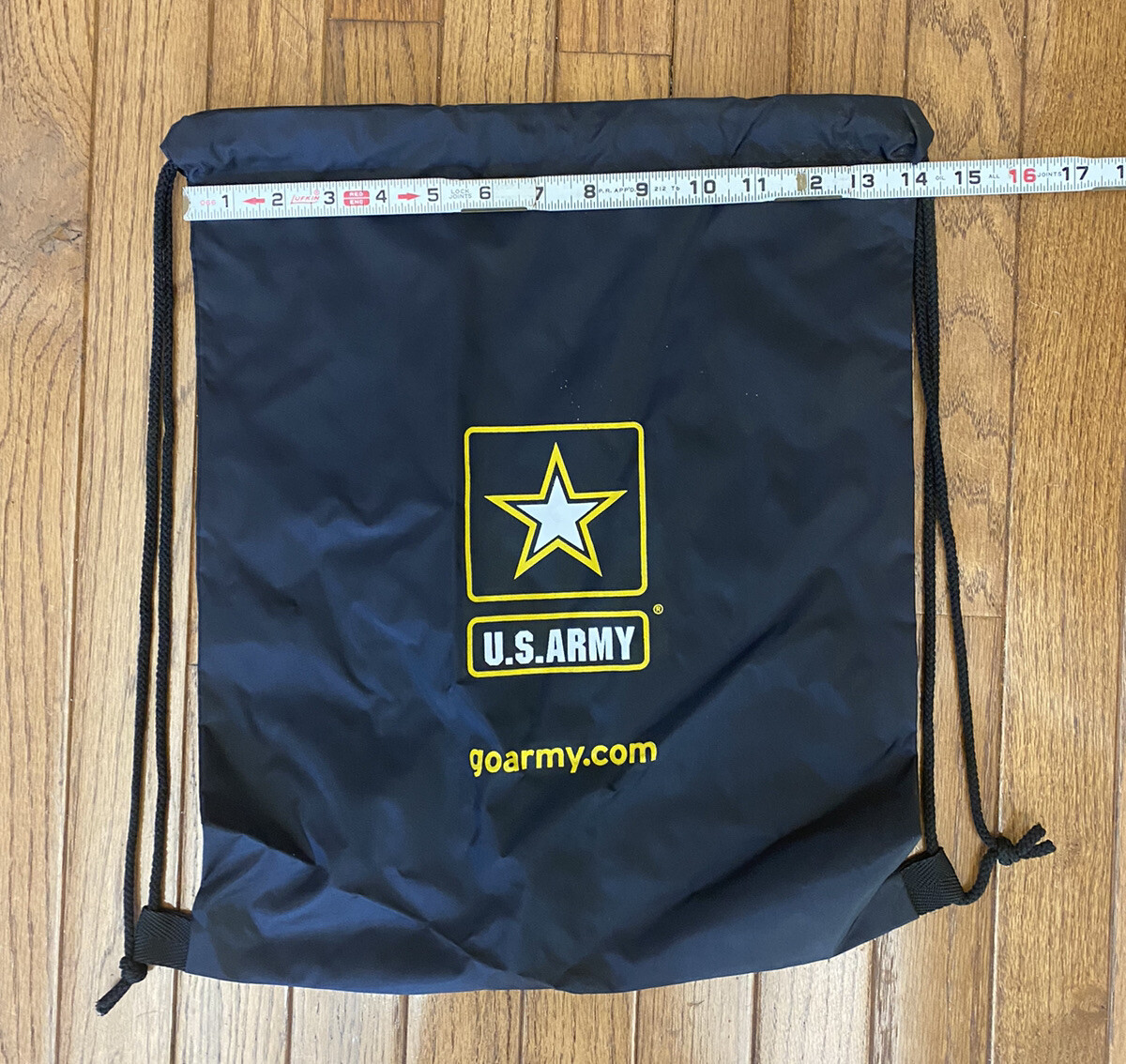New U.S. Army Black Bag Army Draw String Bag Back Pack