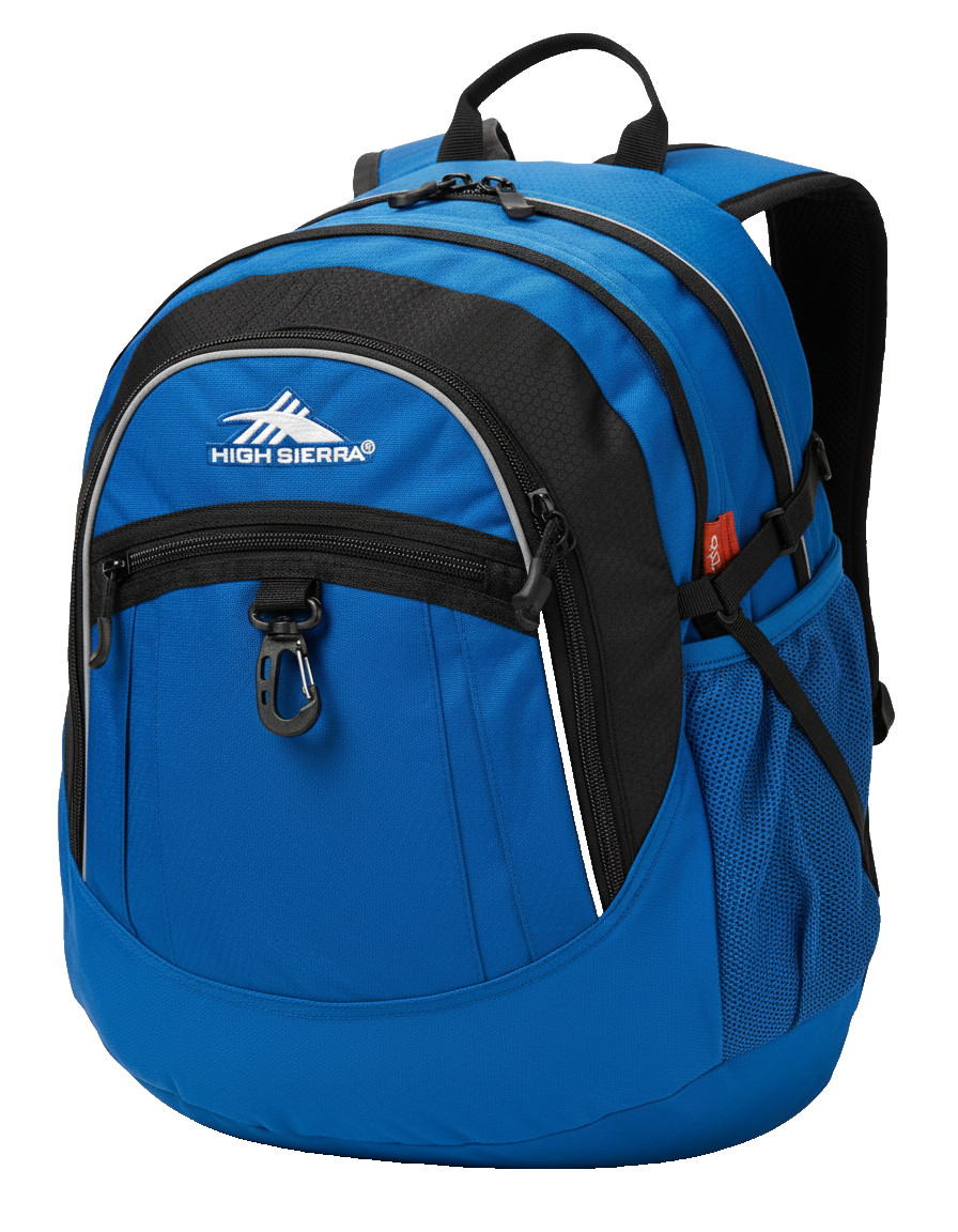 High Sierra Fat Boy Backpack Vivid Blue Black School Travel Laptop Bag New