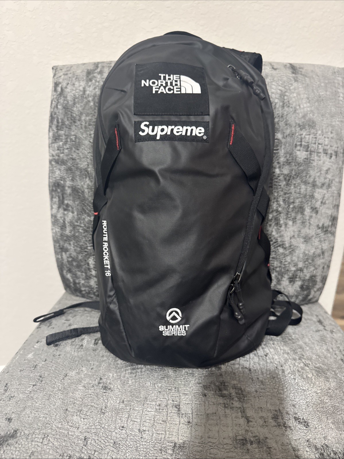 Supreme The North Face Summit Series Outer Tape Seam Route Rocket Black Backpack