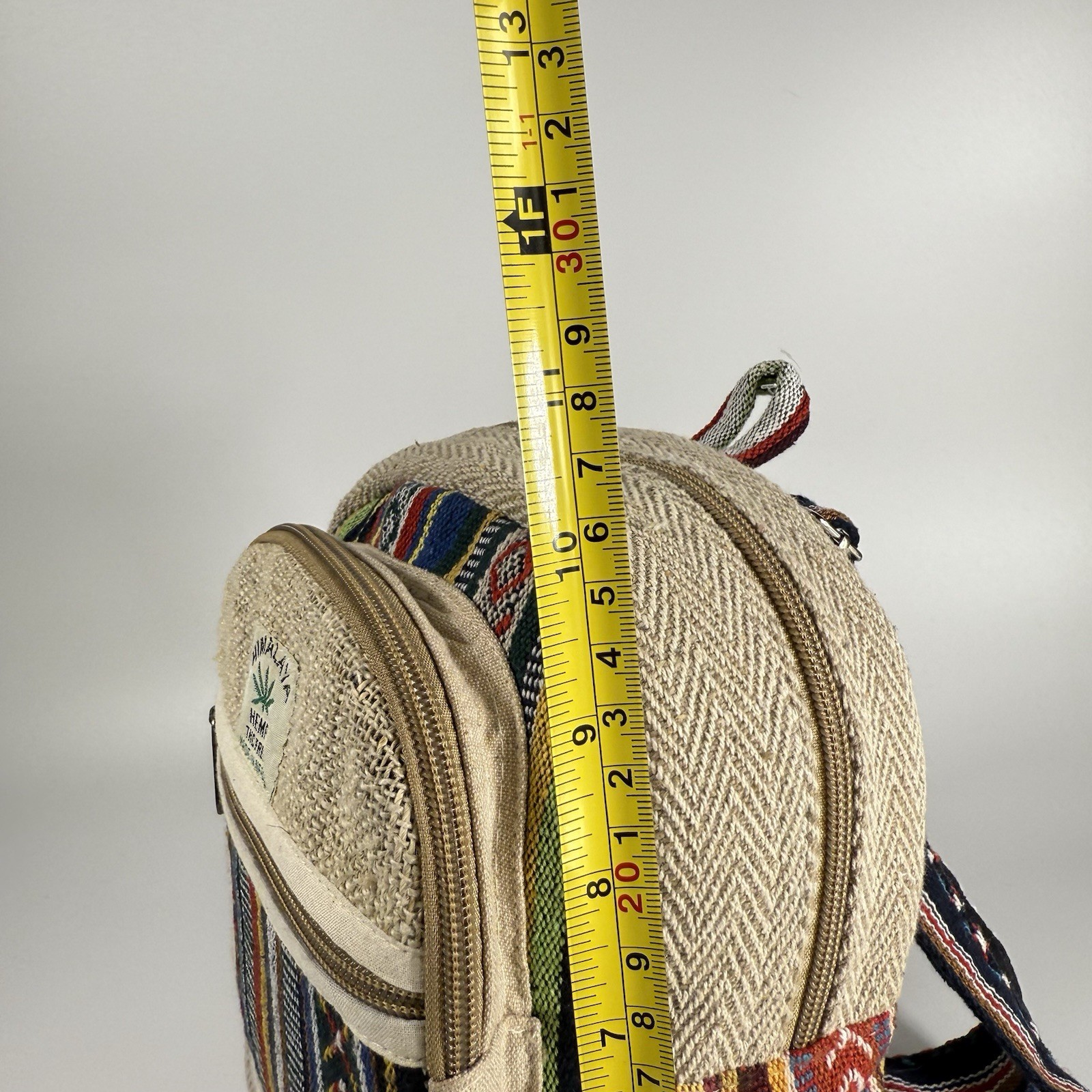 Himalayan Hemp THC Free Multi Color Small Handmade Backpack