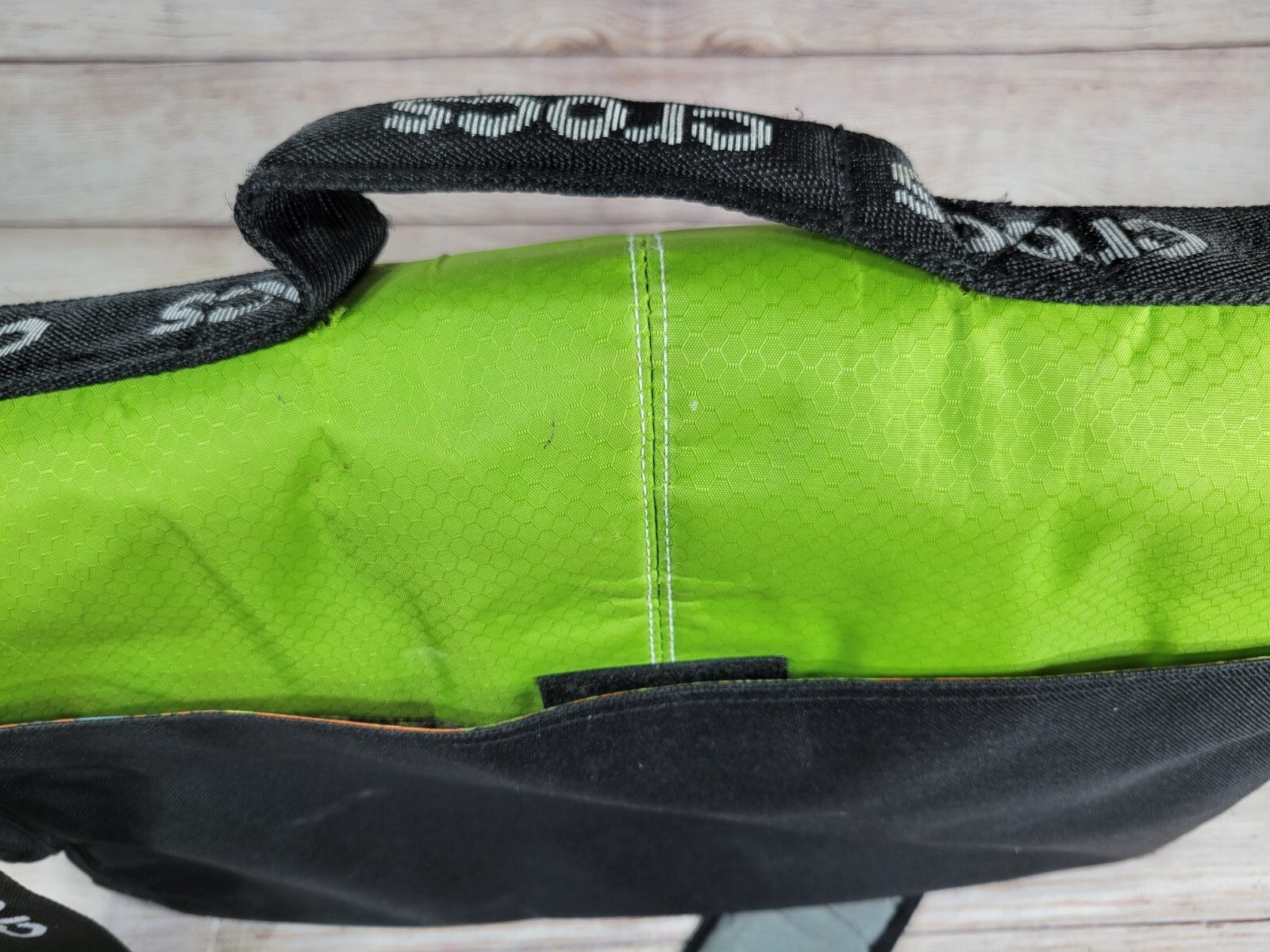 Crocs Green / Graffiti Print Messenger Laptop Crossbody Sling Bag