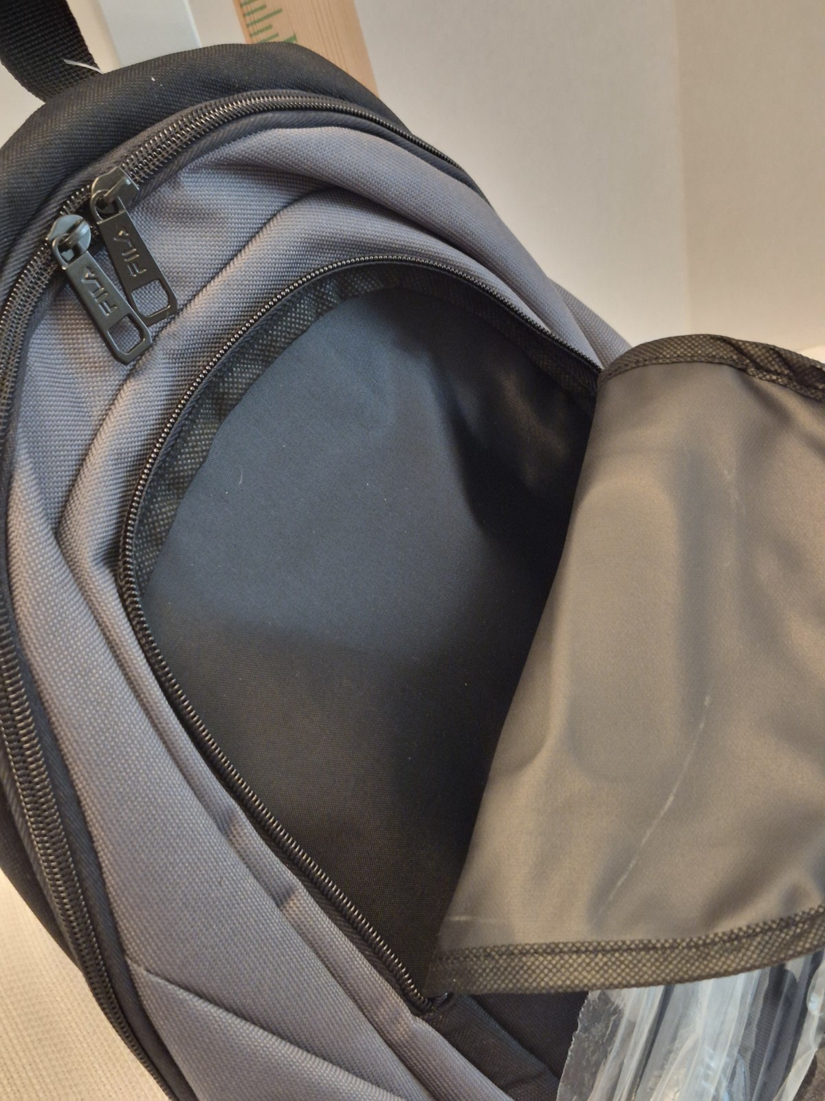 NEW Fila Backpack Mini/Small 1 compartment Black Gray Fila Logo Design Unisex