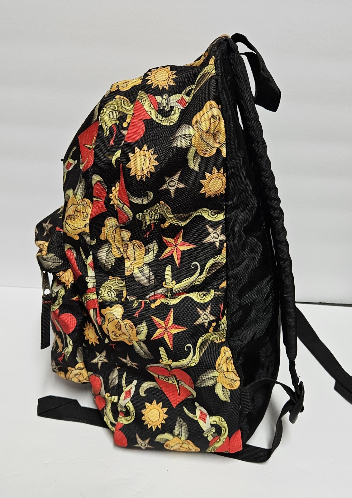 JanSport Superbreak Plus Backpack ‘Traditional Tats’ Tattoo Print – Black