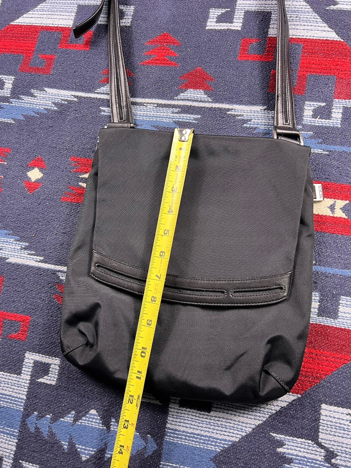 TUMI Alpha Ballistic Nylon Small Flap Crossbody Shoulder Messenger Bag Carry On