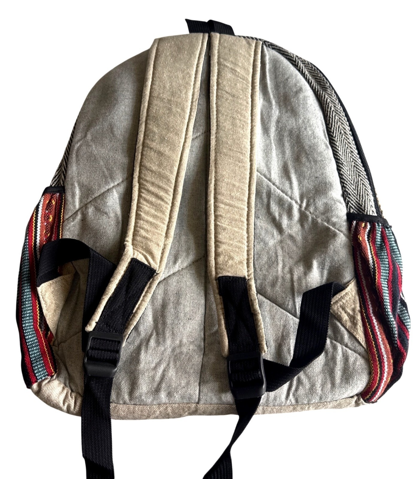 Himalayan Hemp Dreamcatcher Backpack Boho Festival Nepal Cotton Handcrafted NWT