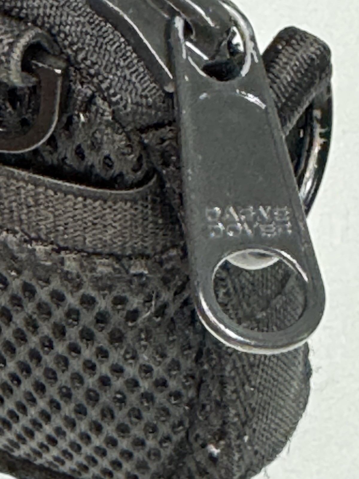 Dagne Dover Mara Black Zip Pouch Small Mesh Travel Unisex NO STRAP