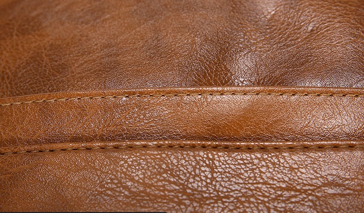 New Leather School Backpack Waterproof Business Laptop Travel Work Bag daypack