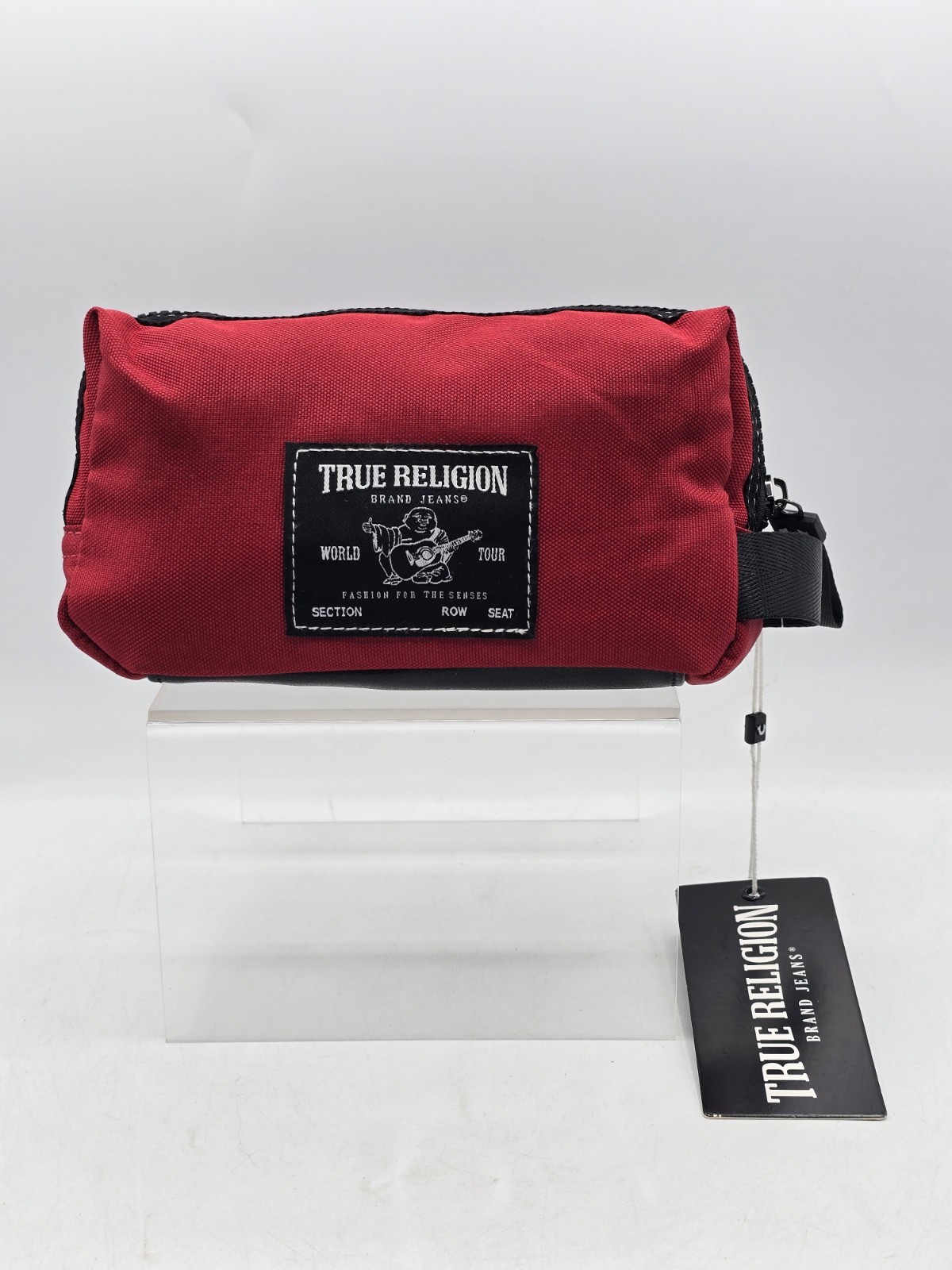 NWT True Religion Polyester Pouch – Color Red – 8.75” Long