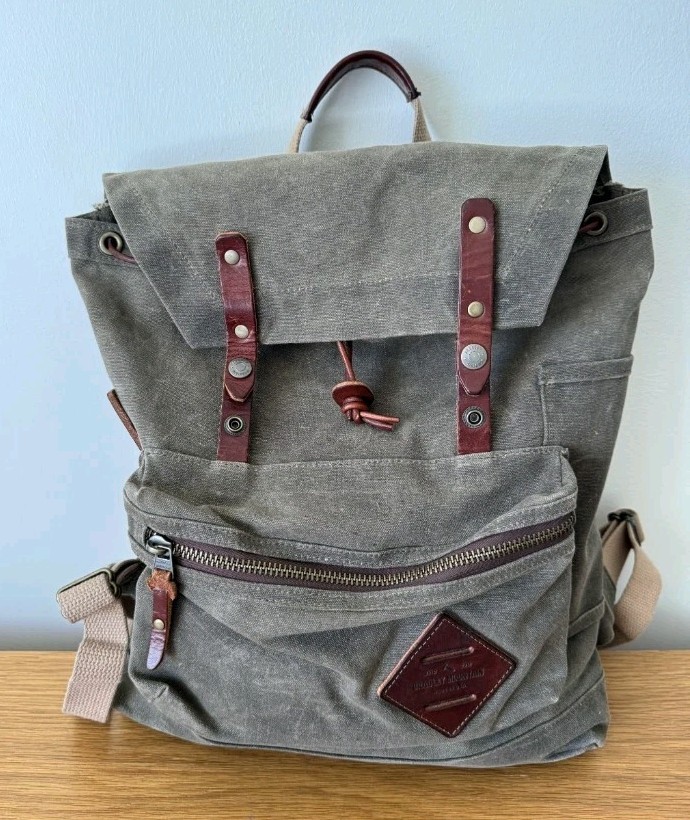 Bradley Mountain Muir Pack Waxed Canvas Backpack Made in the USA…Free Shipping