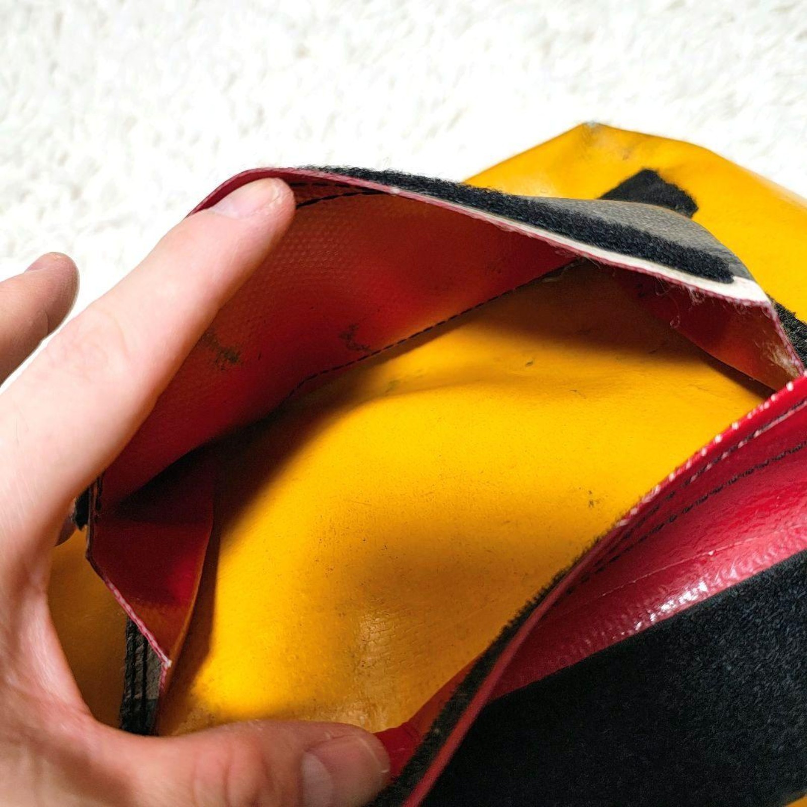 FREITAG F11 LASSIE Messenger Shoulder Bag Yellow Black Red Unique Design Japan