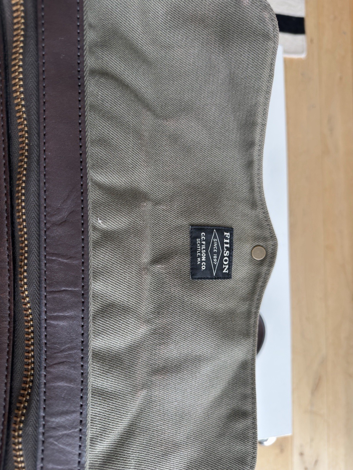 Filson Original Briefcase Otter Green Rugged Twill