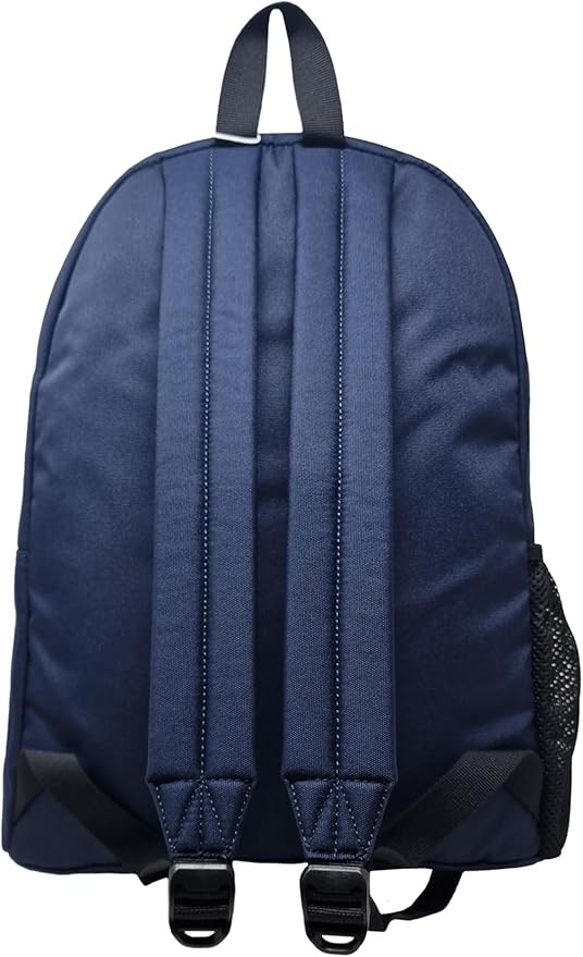 LACOSTE $98 Backpack BIG CROC LOGO bag side pocket N Blue AUTHENTIC NEW NH5184OM