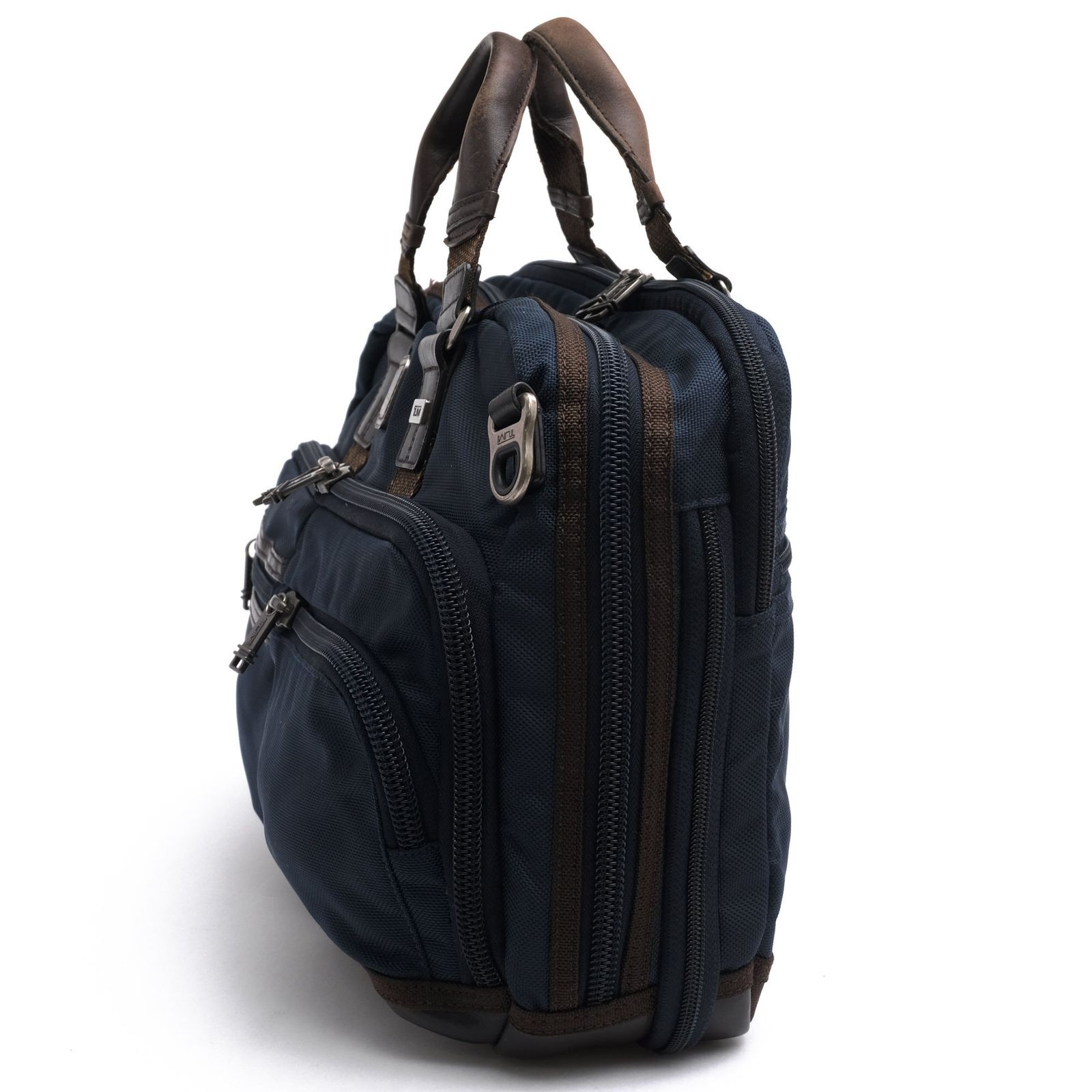 TUMI Bag Briefcase Business Bag Men s Nylon Leather Leather Navy 222640NVY2 ALP