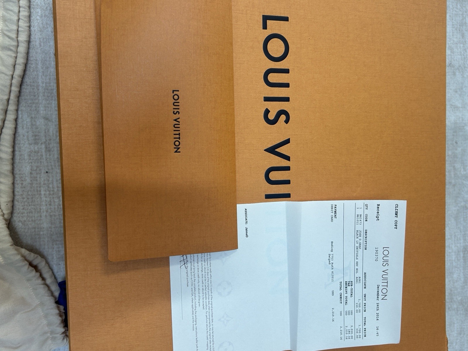 Louis Vuitton Men’s Backpack Graphite Josh w Box & Receipt