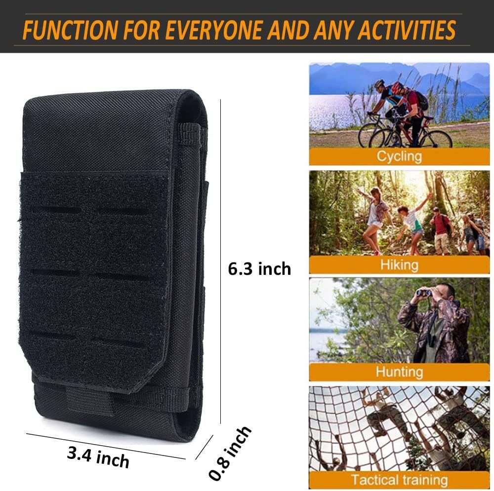 Tactical Army MOLLE Bag Hook Loop Belt Pouch Holster Case For iPhone Cell Phones