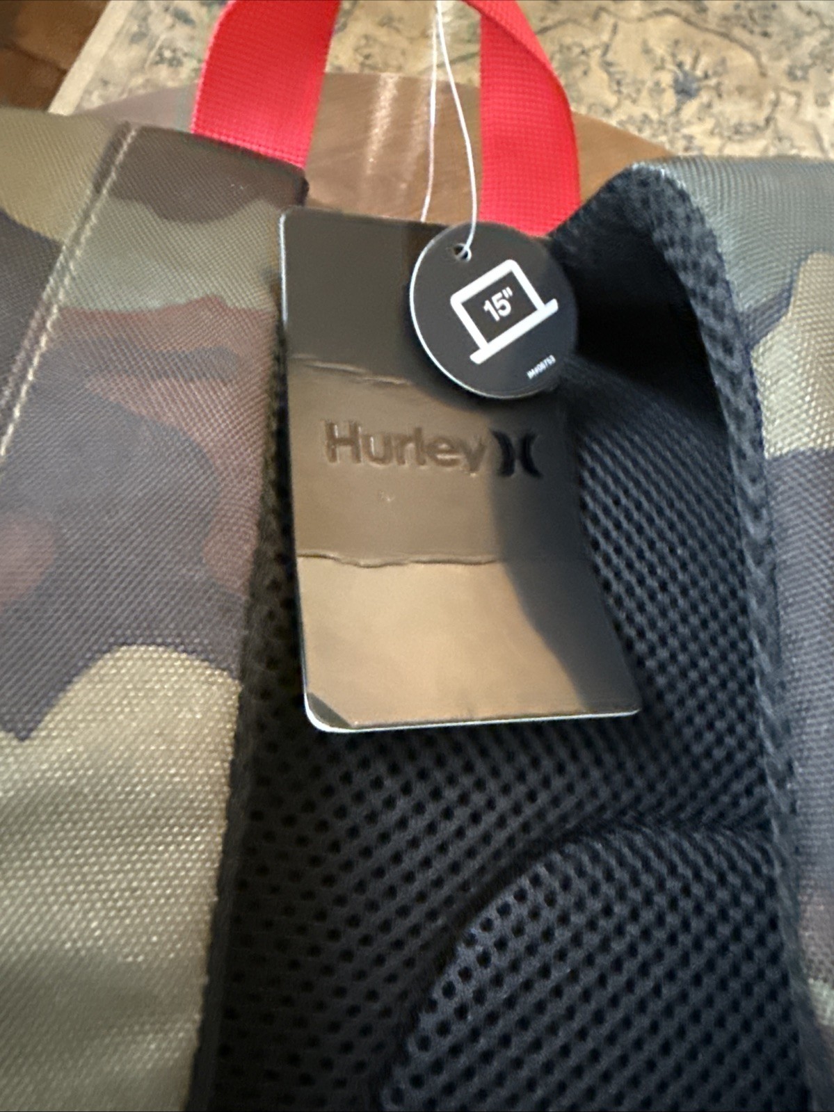 Hurley Bookbag Sharkbite Backpack Camo Holds Laptop Bottle Pocket