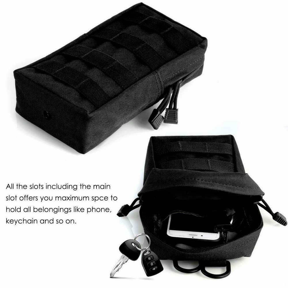 Tactical Molle Utility Pouch Bag EDC Tool Waist Backpack Hunting Waterproof Bag