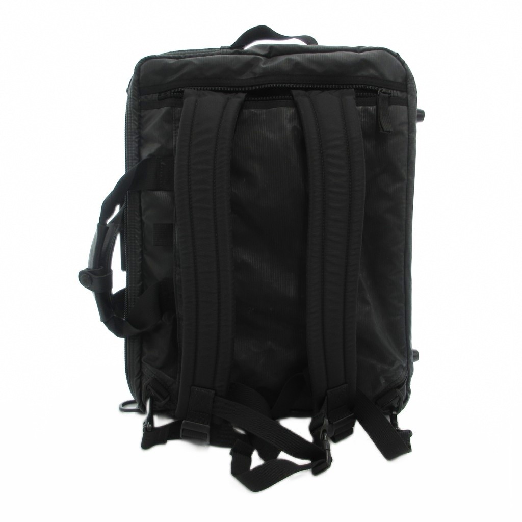 Manhattan Passage 3-Way Nylon Briefcase Black Mens Bag B Grade 11×5.5×17.5in