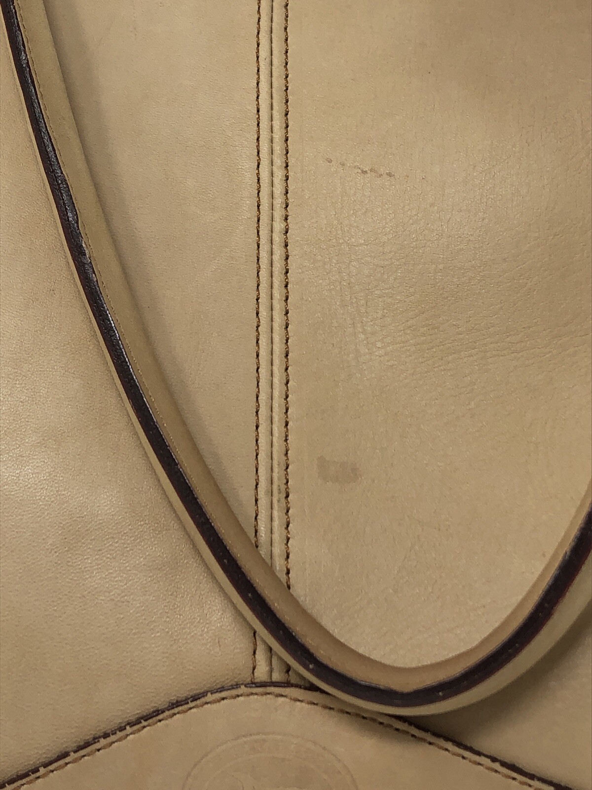 vtg Harness Collection By Michael Bianco Large Leather Shoulder Bucket Bag Purse