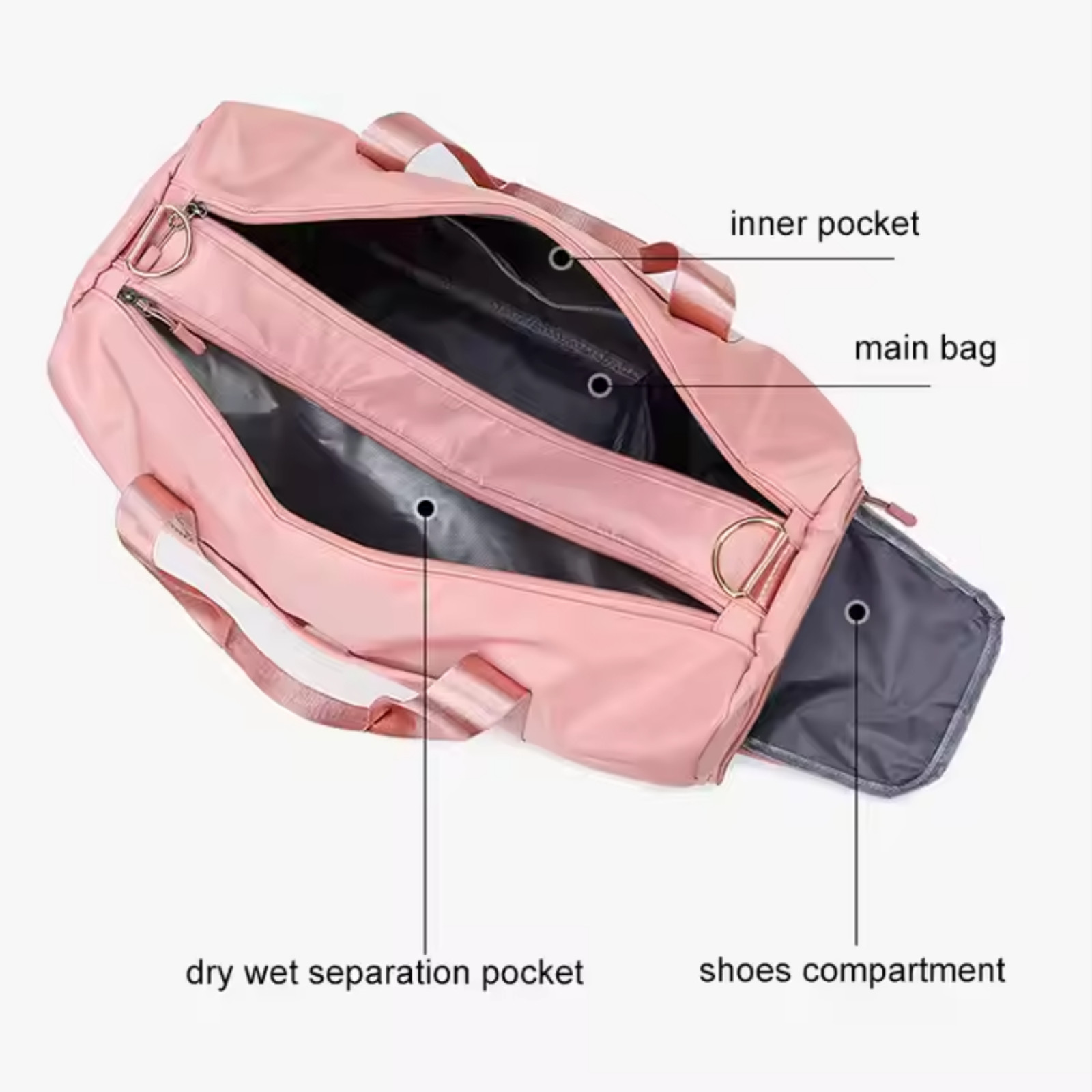 Personalized Gymnastics Duffle Bag for Girls, Gymnastics Team Bag, Cheerleading