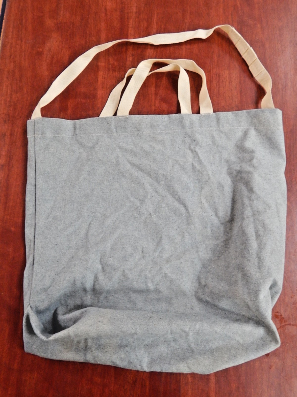Engineered Garments Madras Blue Denim Tote Bag