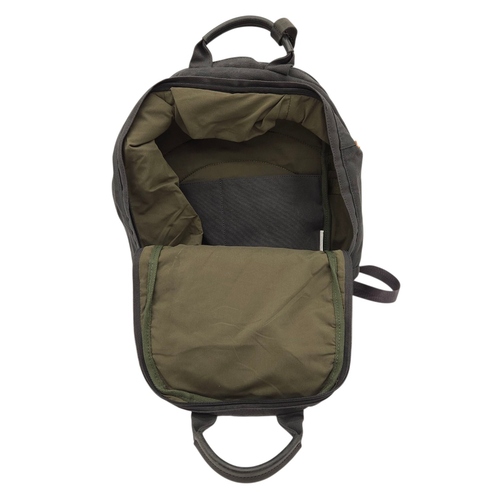 Day Owl First Mile Smaller Recycled Canvas Daypack Backpack Charcoal Gray Bag