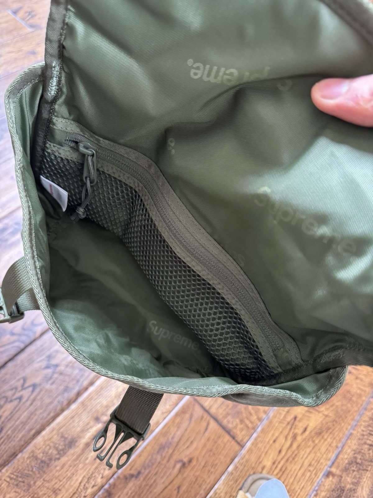 Supreme Mini Messenger Bag Olive Green SS25 Duffle Shoulder Waist Utility