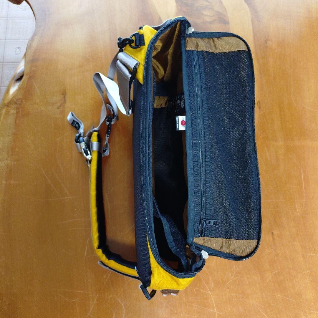Master-Piece Shoulder Bag Yellow Black Used 50x30cm Japan