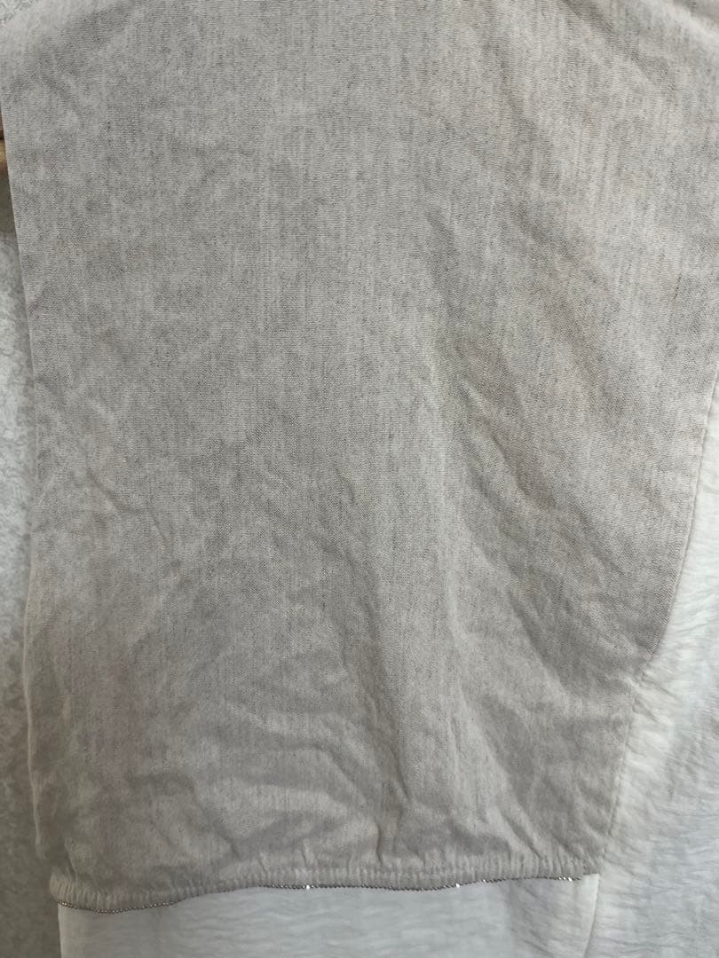 Morabito Premiere Linen Blend Sleeveless Top Gray S Spring/Summer Asymmetric
